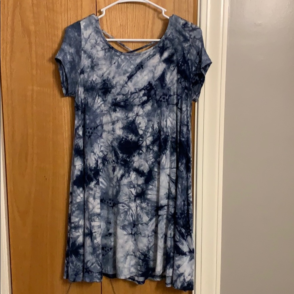 Tie dye cotton dress